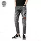 versace jeans denim pas cher black gray